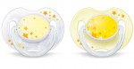 Соска-пустышка силиконовая, Avent (Авент) 2 шт арт. 81600/84670 ночная 0-3 мес.