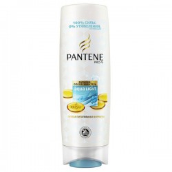 Бальзам-ополаскиватель, Pantene Pro-v (Пантин про ви) 200 мл Аква Лайт питательный легкий для тонких волос с тенденцией к жирности