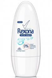 Дезодорант-антиперспирант, Rexona (Рексона) 50 мл Чистая защита ролик