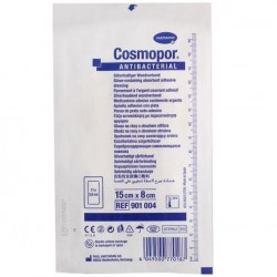 Повязка стерильная самоклеющаяся Cosmopor Антибактериал серебросодержащая р. 15смх8см 1 шт.