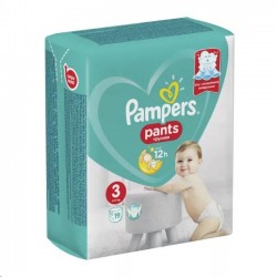 Подгузники-трусики, Pampers (Памперс) 6-11 кг р. 3 19 шт пэнтс миди для мальчиков и девочек