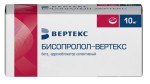Бисопролол-Вертекс, таблетки покрытые пленочной оболочкой 10 мг 50 шт