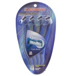 Станок для бритья, Legend Steel (Легенд Стилл) 4 шт одноразовый тройное лезвие прорезная ручка блистер