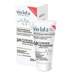 Крем-сыворотка для лица, Via Lata (Виа Лата) 50 мл увлажняющая для сухой и чувствительной кожи 25+