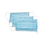 Маска медицинская одноразовая, 3 шт 3-х слойная на резинках 2400003675805