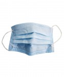Маска медицинская одноразовая, 1 шт 3-х слойная на резинках 2400003675805